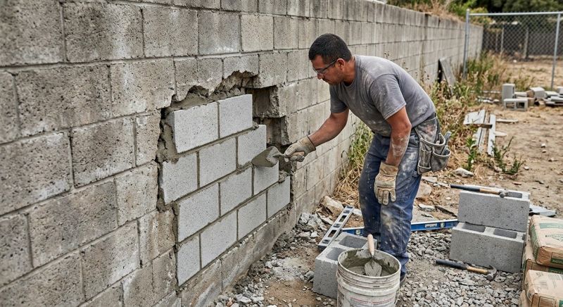Block Wall Repair