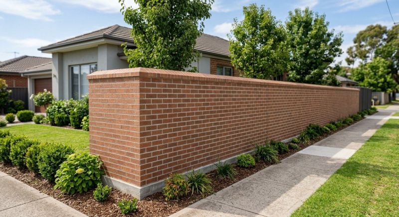 Brick Fence Installation