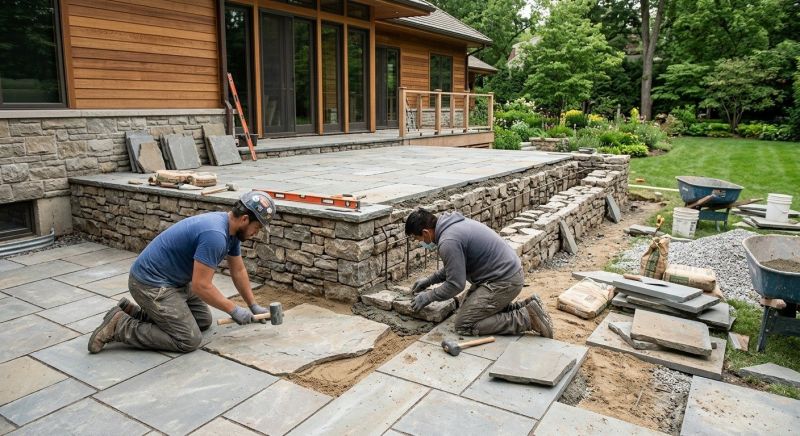 Deck Masonry Installation