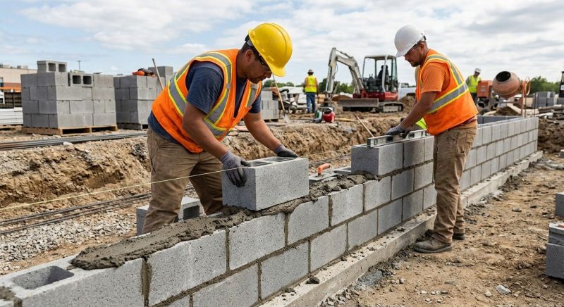 Block Wall Installation in Milford, CT