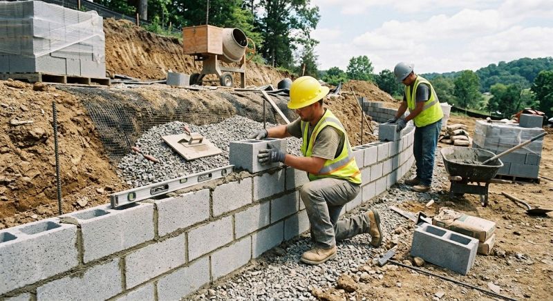 Block Wall Installation in New Haven County, CT