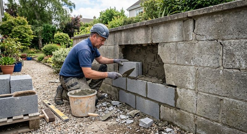 Block Wall Repair in Derby, CT