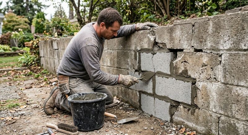 Block Wall Repair in Hamden, CT