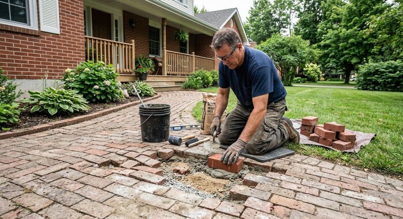 Brick Flatwork Repair in Plymouth, CT