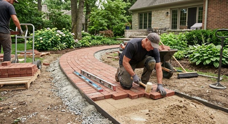 Brick Hardscape Installation in Durham, CT