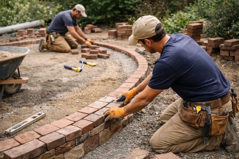 Brick Hardscape Installation in Redding, CT