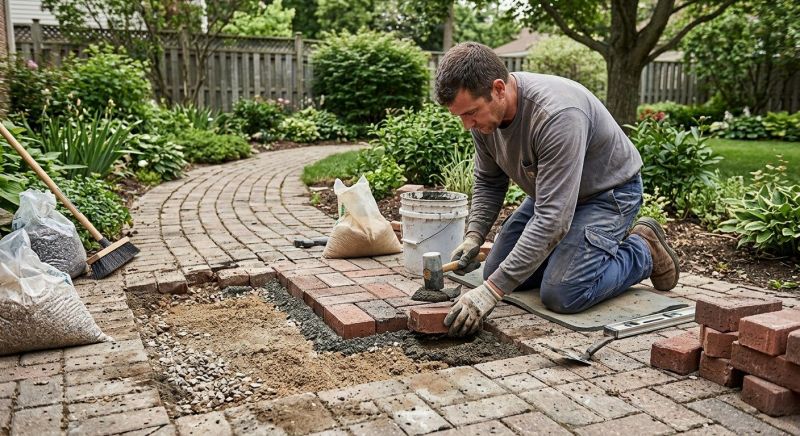 Brick Hardscape Repair in New Haven, CT