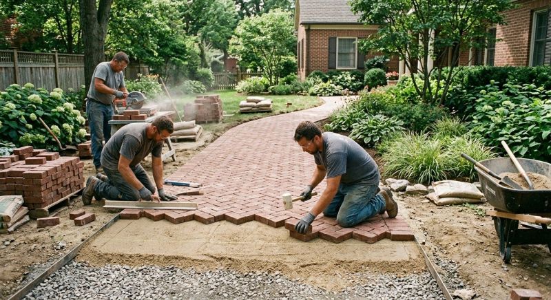 Brick Hardscaping Installation in Southbury, CT