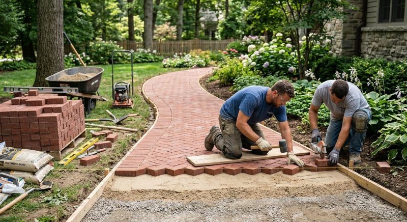 Brick Paving Installation in Cheshire, CT