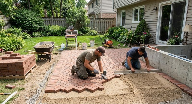 Brick Paving Installation in Durham, CT