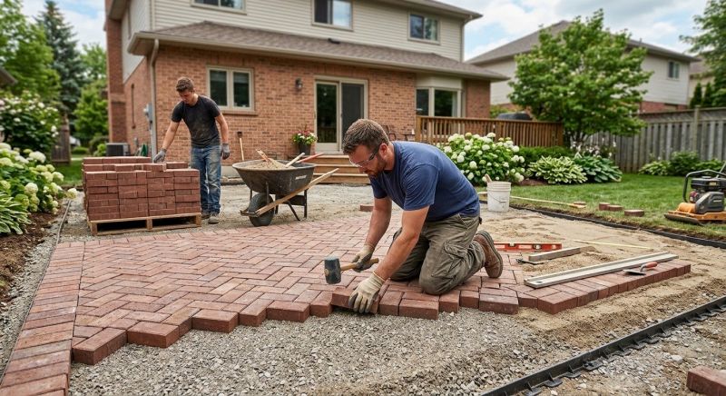 Brick Paving Installation in East Berlin, CT