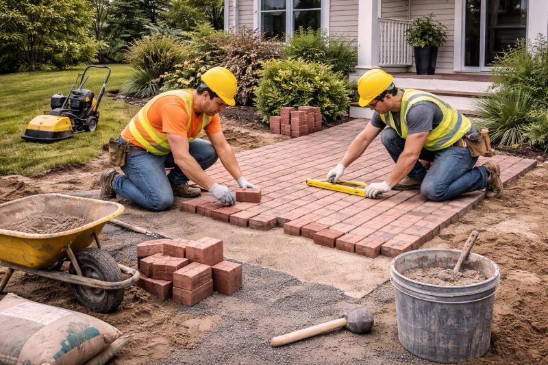Brick Paving Installation in Guilford, CT