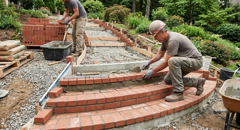 Brick Stairs Installation in New Haven, CT