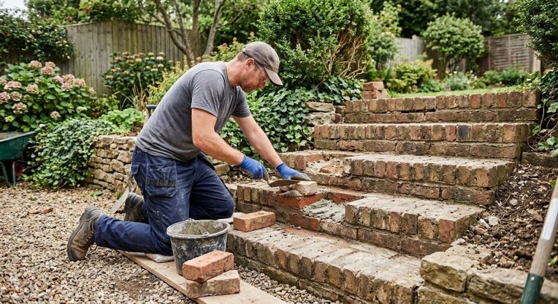 Brick Stairs Repair in Newtown, CT