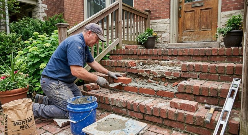 Brick Steps Repair in New Haven, CT