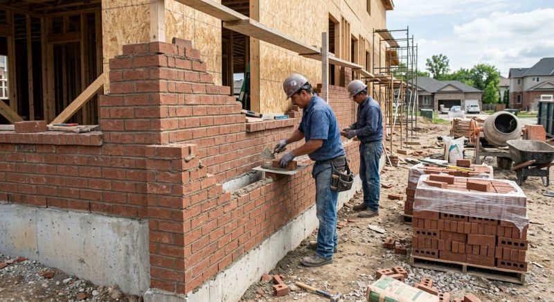 Brick Wall Installation in Bethany, CT