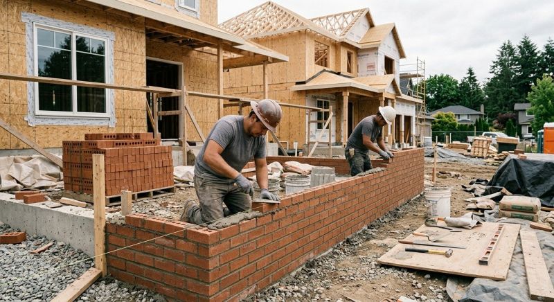 Brick Wall Installation in Newtown, CT