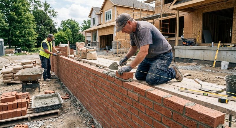 Brick Wall Installation in West Haven, CT
