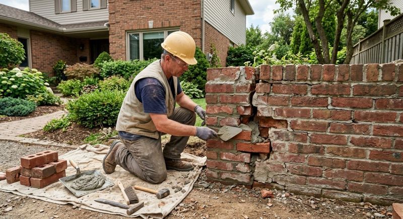 Brick Wall Repair in Monroe, CT