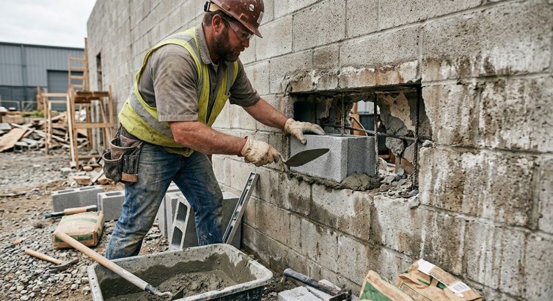 Concrete Block Repair in Haddam, CT