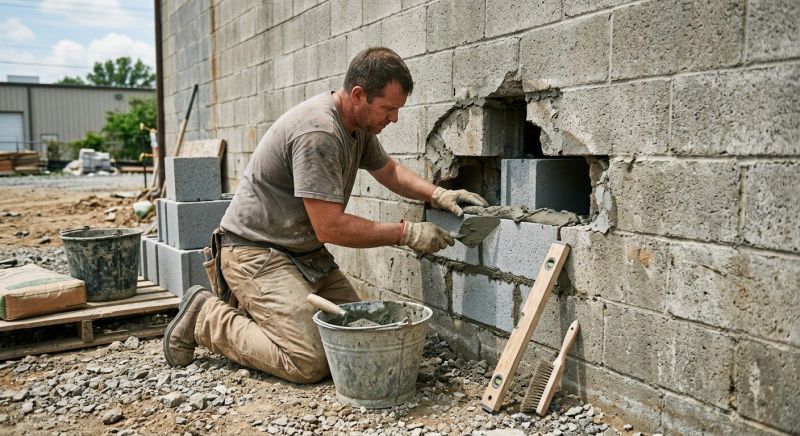 Concrete Block Repair in Middlebury, CT