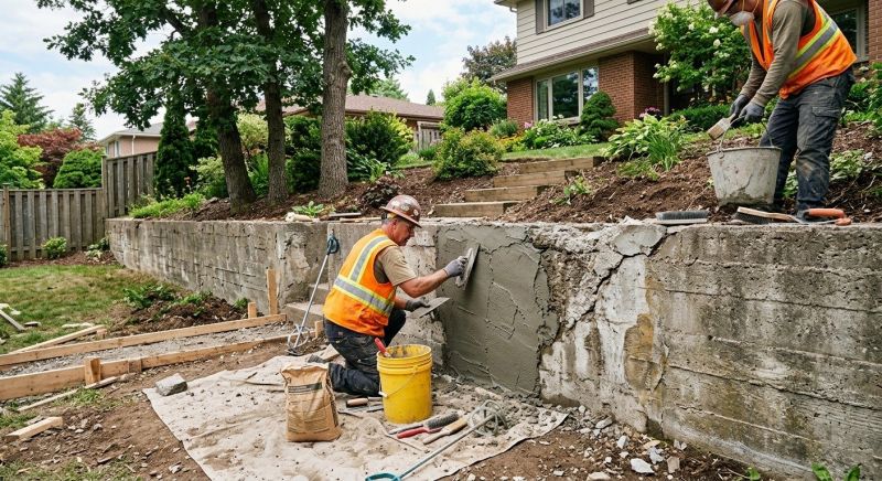 Retaining Wall Repair in Ansonia, CT