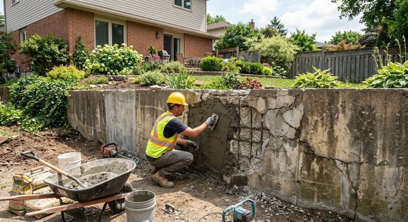 Retaining Wall Repair in Bethel, CT