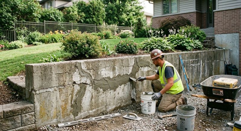 Retaining Wall Repair in Middletown, CT