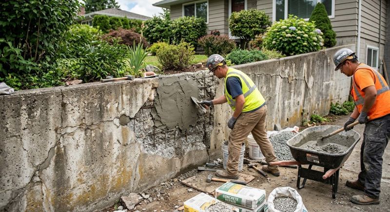 Retaining Wall Repair in North Branford, CT