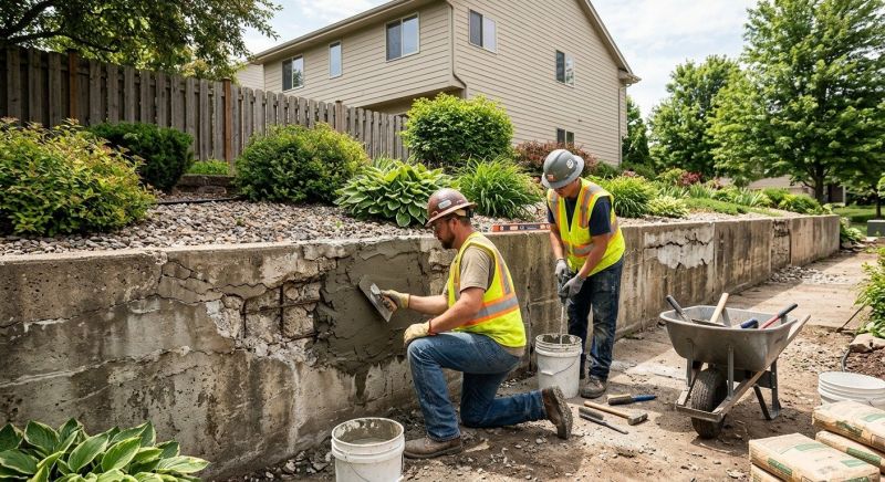 Retaining Wall Repair in Sandy Hook, CT