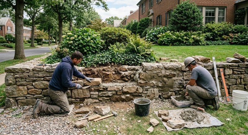 Retaining Wall Repair in Southington, CT