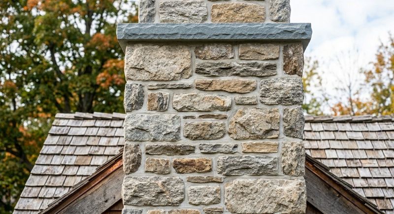 Stone Chimney Installation in Milford, CT